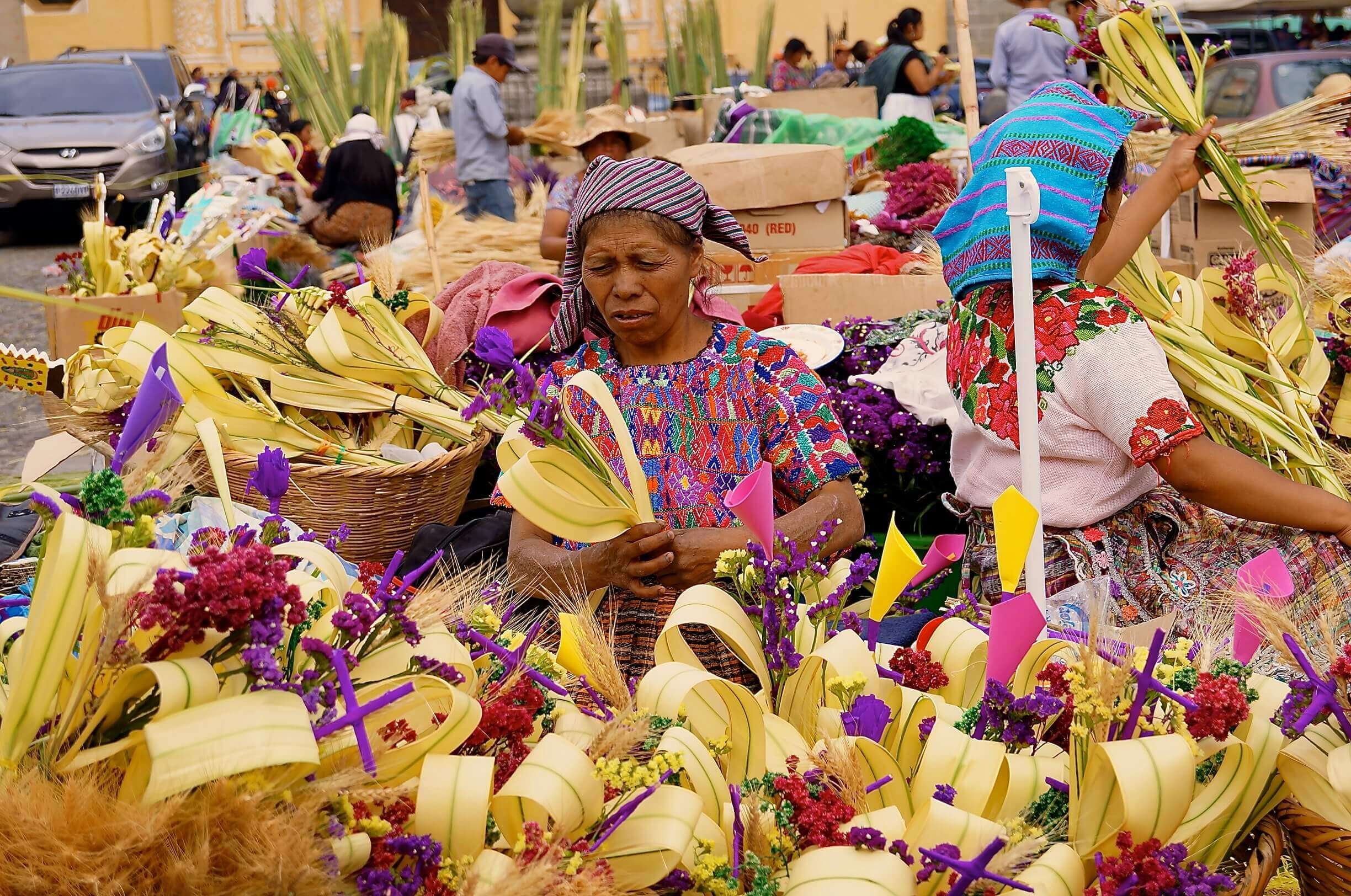 Riot of colours - Weavings and Flowers
