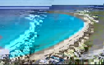 View of beautiful Maundays Bay